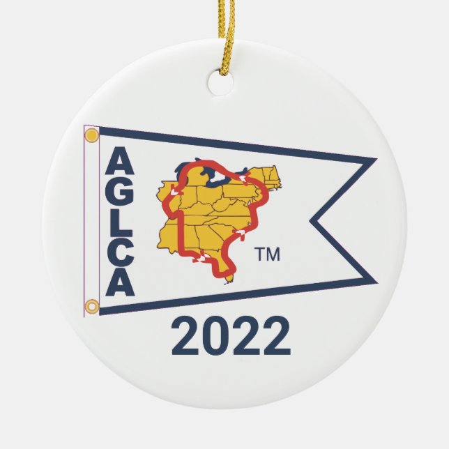 White Burgee (2022) Ceramic Ornament (Framsidan)