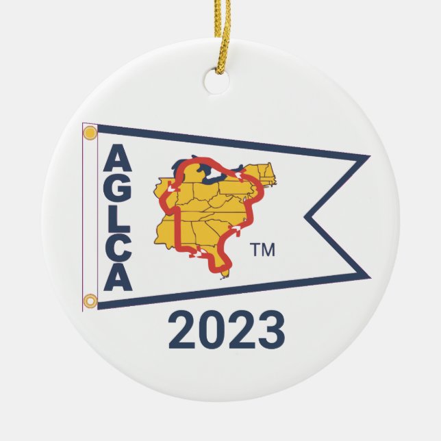 White Burgee (2023) Ceramic Ornament (Framsidan)