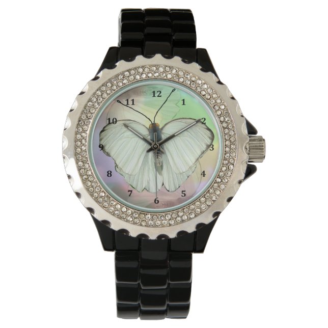 White Butterfly e Watch Armbandsur (Framsida)