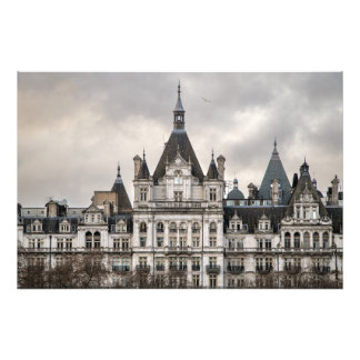 White Byggnad i London Fototryck