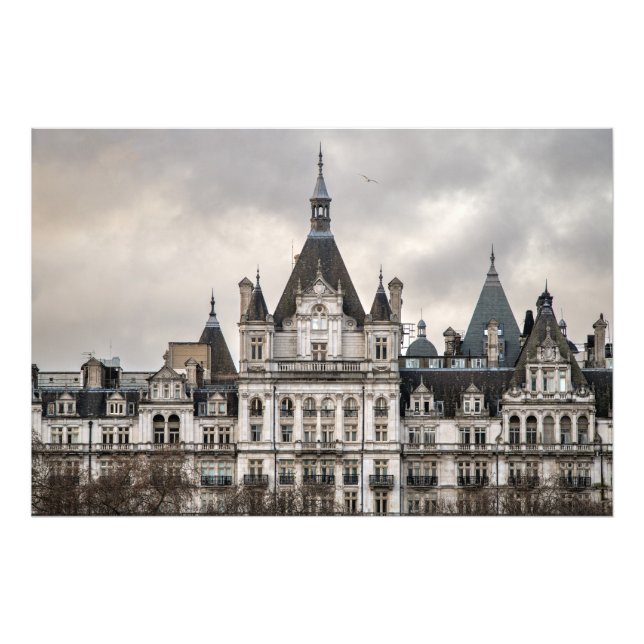 White Byggnad i London Fototryck (Framsidan)