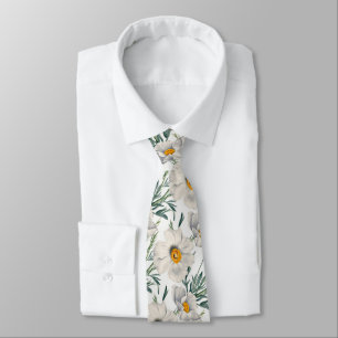 White California Träd Poppy Flowers Mönster Slips