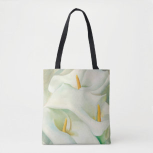 White calla lilies blomart Georgia O'Keeffe Ban Tygkasse