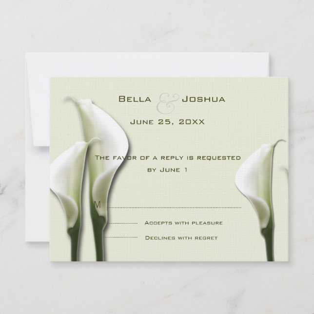 White Calla Lillies OSA (Framsida)