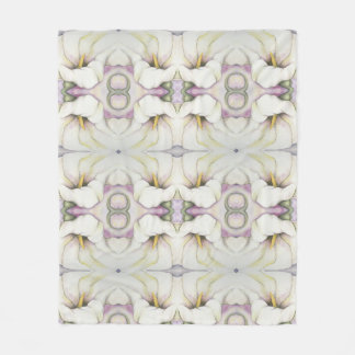 White Calla Lily Baby Blanket Fleecefilt