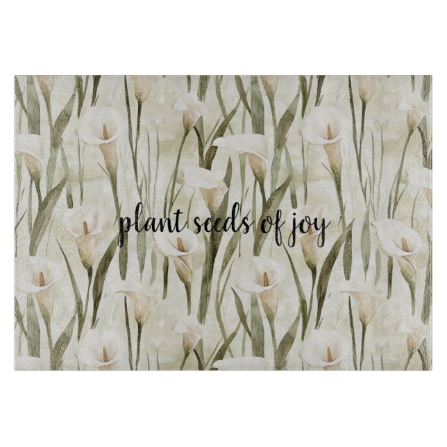 White Calla Lily Blommigt Joy (Framsidan)