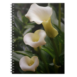 White Calla Lily Garden Journal Notebook Anteckningsbok