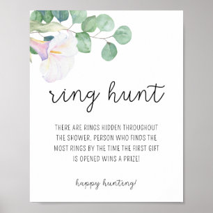 White Calla - möhippa-jakt i Ring Poster