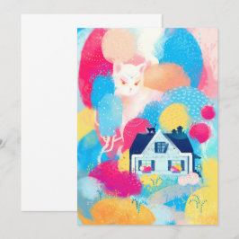 White Cat and Land House Inbjudningar