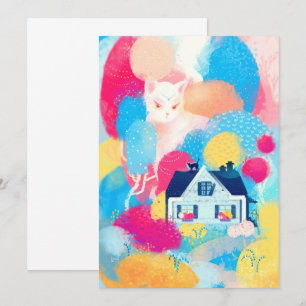 White Cat and Land House Inbjudningar