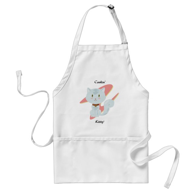 White Cat Apron Förkläde (Framsidan)