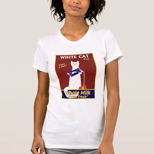 White Cat Brand Hela Mjölk Tee (Framsida)