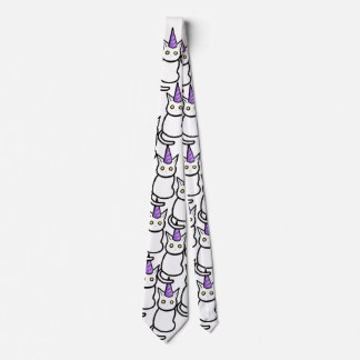 White Cat Celebration Tie Slips
