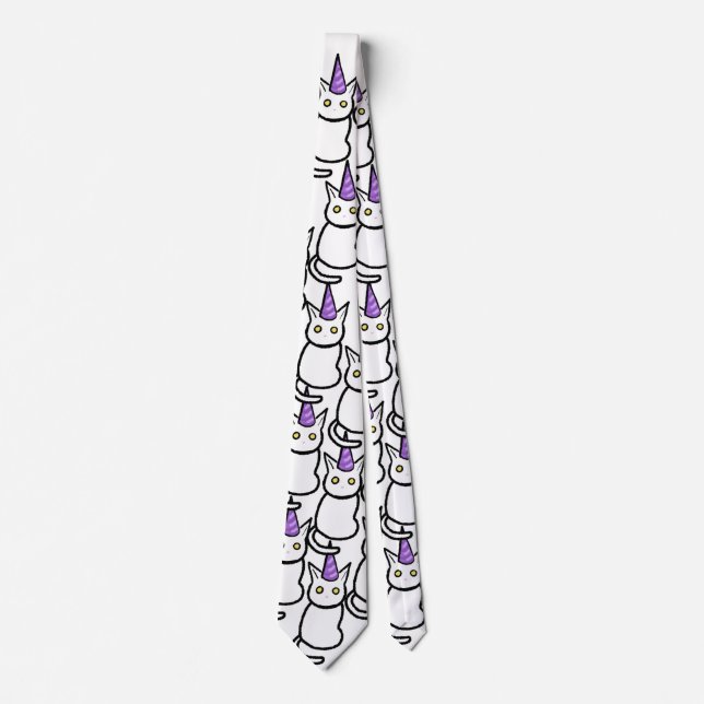 White Cat Celebration Tie Slips (Framsida)