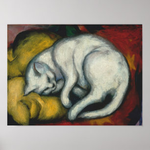 White Cat, Franz Marc Poster