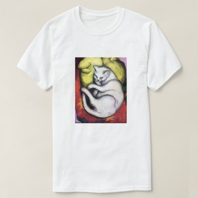 White cat, Franz Marc T-shirt (Design framsida)