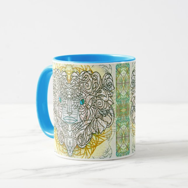 White Cat Mask Mugg (Framsida vänster)