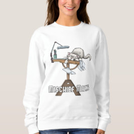 White Cat MisChief Maker T Shirt