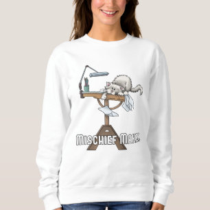 White Cat MisChief Maker T Shirt