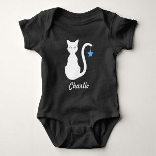 White Cat Namn Baby T Shirt