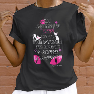 White Cats Öga, Martin Buber Quote Cute Pets Öga T Shirt
