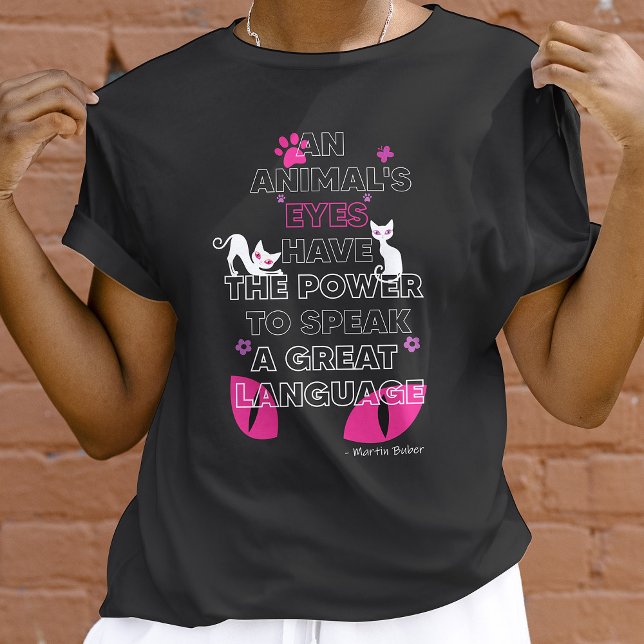 White Cats Öga, Martin Buber Quote Cute Pets Öga T Shirt (Skapare uppladdad)