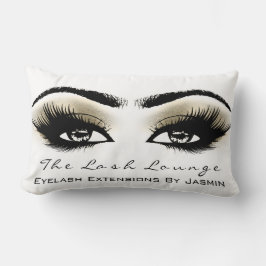 White Champaigne Makeup Öga Lash Beauty Lumbarkudde