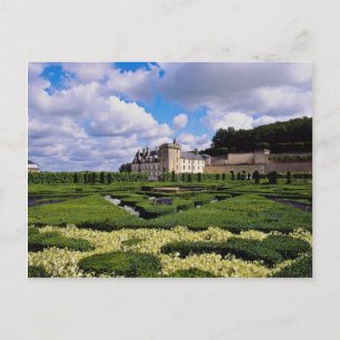 White Chateau de Villandry, Loire Region, Frankrik Vykort