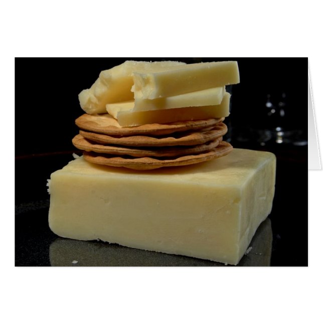 White Cheddar Cheese Hälsningskort (Framsidan Horizontal)