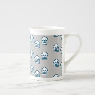 White chef hats on grey benporslin mugg