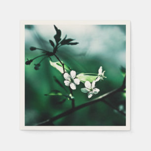White Cherry Blommars Pappersservett