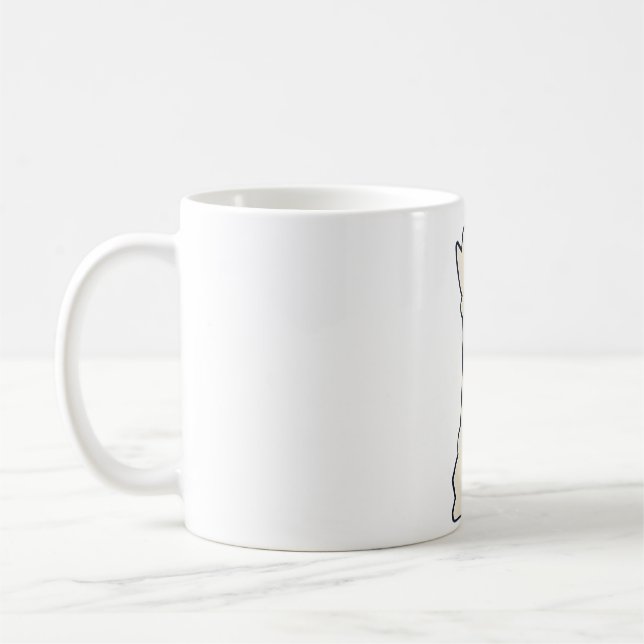 White Chess biet drottning Kaffemugg (Vänster)