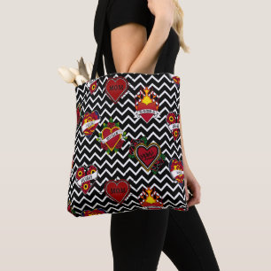 White Chevron Mamma Tattoo Tygkasse