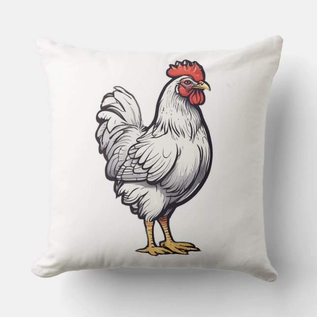 White Chicken Kudde (Framsida)