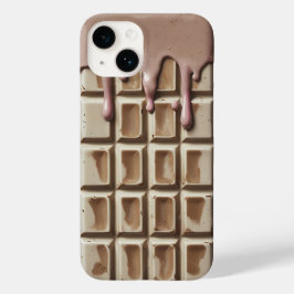 White Chocolate Drip iPhone 14 Fodral