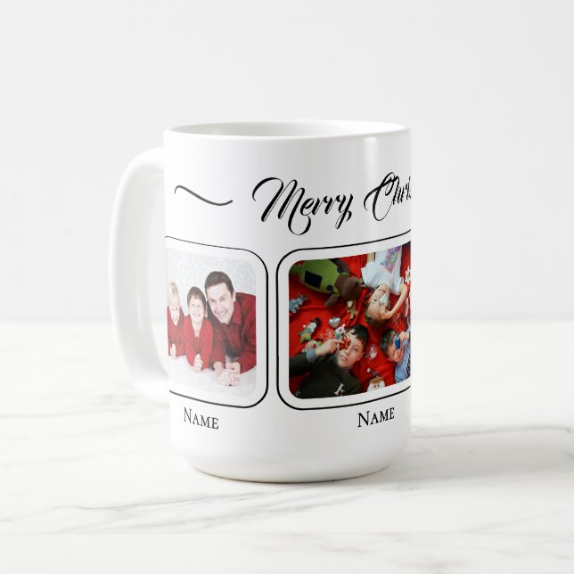 White Christmas Family Mug Kaffemugg (Framsida vänster)
