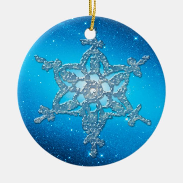 WHITE CHRISTMAS Snowflake Ornament 6 (Framsidan)