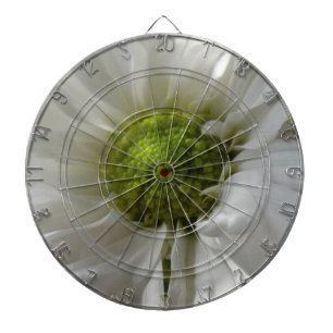 White Chrysanthemum Dart Board Darttavla