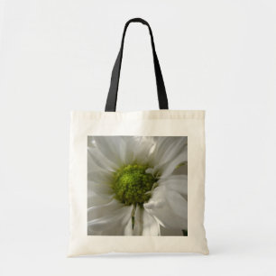 White Chrysanthemum Tote Bag Tygkasse