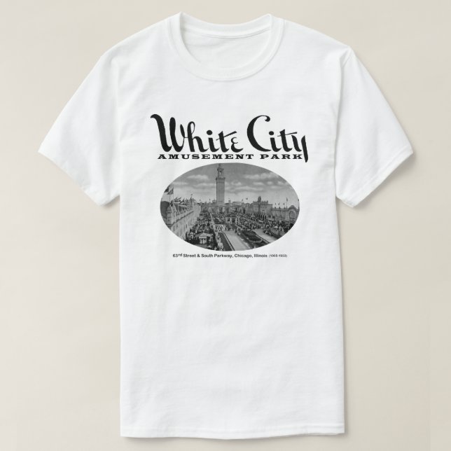 White City Amusement Park, Chicago, IL Tee (Design framsida)