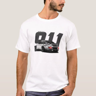 White Classic Retro German Sports Car Singer 911 T Shirt
