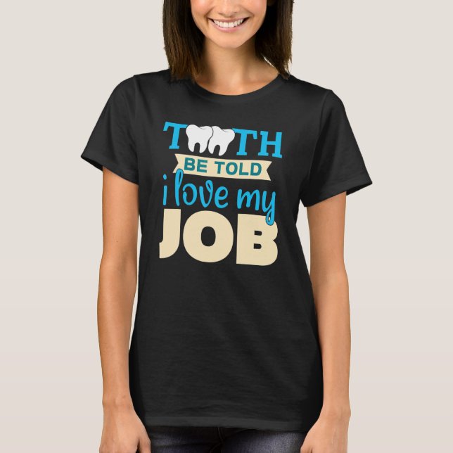 White Clean Teeth Dentist Doktor 3 T Shirt (Framsida)
