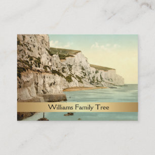 White Cliffs of Dover, England Family Träd Visitkort