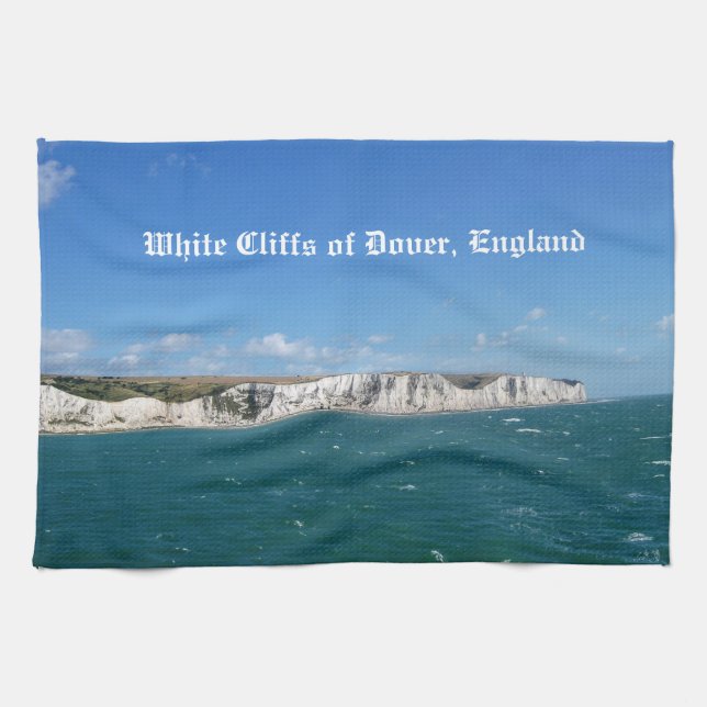 White Cliffs of Dover, England Kökshandduk (Horisontell)