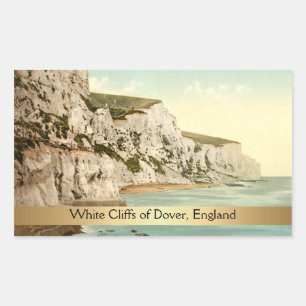White Cliffs of Dover, Kent, England Rektangulärt Klistermärke