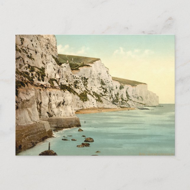 White Cliffs of Dover, Kent, England Vykort (Framsida)