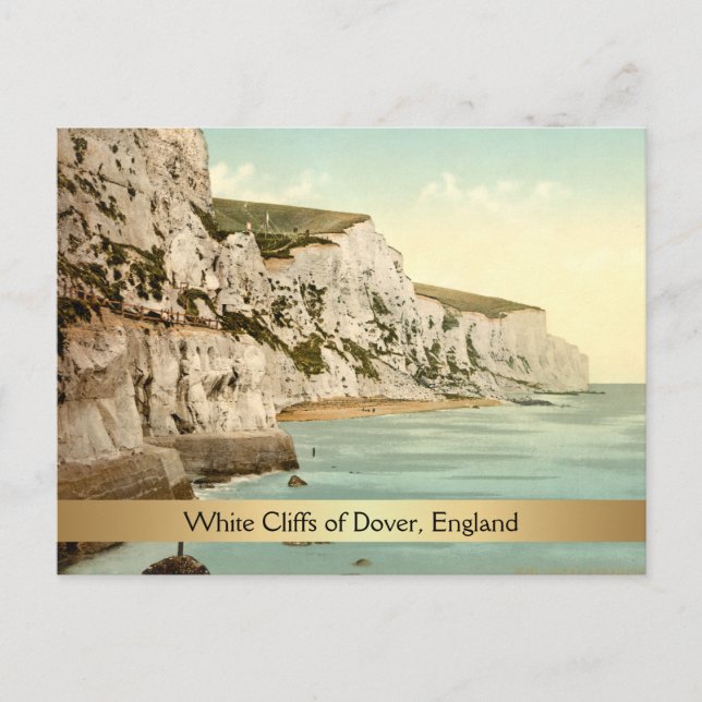 White Cliffs of Dover, Kent, England Vykort (Framsida)