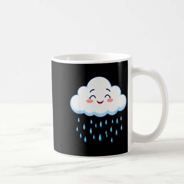White Clouds Rain Drop Costume Christmas Halloween Kaffemugg (Höger)