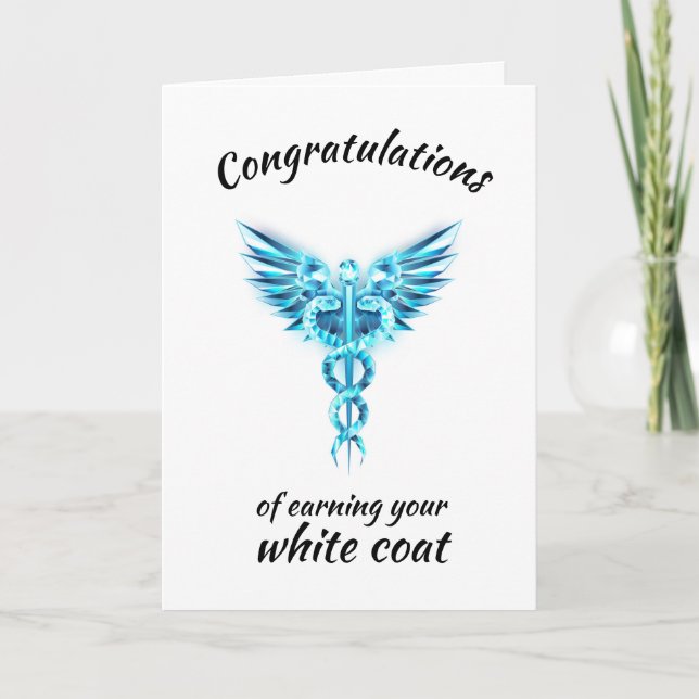 White Coat Ceremony Crystal Medicinsk  Kort (Framsida)