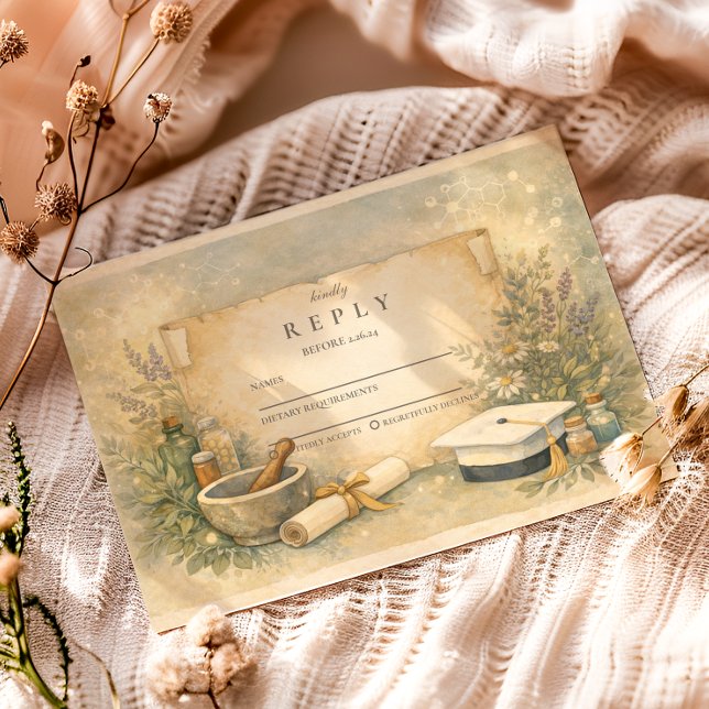 White Coat Pharmacy Graduation OSA Kort (Skapare uppladdad)